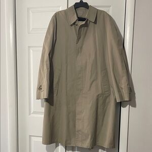Classic Vintage Men's Lined London Fog Trench Coat